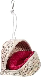 Milisten Hamster Hammock Nest Reusable Bed for Guinea Pigs Chinchillas Breathable Comfortable Sleeping Hideout Hanging Design with Hooks for Easy Setup Options