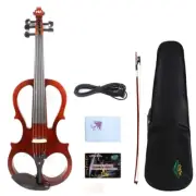 5 String Electric Violin Full Size Electric Violin Kit - 4/4 Solid Wood