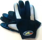 Jetski Gloves JetPro Neoprene and Leather Black and Grey LARGE