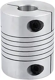 uxcell 12mm to 16mm Shaft Coupling 40mm Length 32mm Diameter Stepper Motor Coupler Aluminum Alloy Joint Connector for 3D Printer CNC Machine DIY Encoder