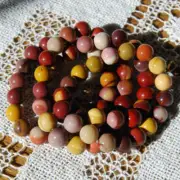 Mookaite Jasper Crystal Bracelet, 10mm Natural Gemstone Beads