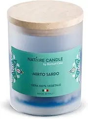 Natural Candle Mediterranean Line Scented Candle Sardinian Myrtle in Wax 100Percentvegetable Princess Neroli gr 200, Multicolor, 200g