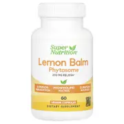 Super Nutrition, Lemon Balm Phytosome with Sunflower Lecithin, 200 mg, 60 Veggie Capsules