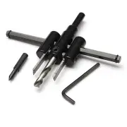 2Set Adjustable Circle Hole Drill Bit Saw Cutter Kit Diy Tool Accessories