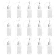 15PCS Glue Bottle Needle Tip Glue Bottles DIY Quilling Tool Empty Glue Dispenser