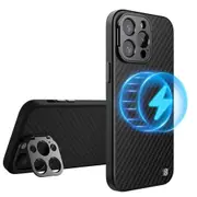 Anti-drop Magnetic Aramid Fiber Case with Kickstand for Iphone 14 15 Pro Max