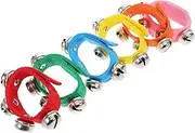 ADOCARN 6pcs Small Wrist Bell Kiss Hand Bell Bell Classroom Bell Musical Hand Bells for Bell Bracelet Hand Eye Coordination Boy Bells