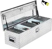 MOVECOM Aluminum Truck Tool Box for Pickup Truck Bed RV Toolbox Truck Bed Toolboxes Heavy Duty Waterproof Truck Storage Organizer Chest with Handle and Lock, 30 x 13 x13 Inch