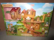 EPOCH CALICO CRITTERS ADVENTURE TREE HOUSE GIFT SET W/KOALA BEAR SLIDE SWING-NEW