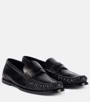 [Saint Laurent] Saint Laurent Laurent leather penny loafers AU 7 black