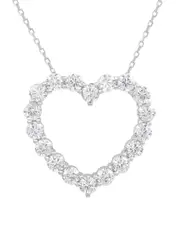 Suzy Levian Silver CZ Pendant
