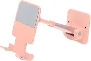 Stable Phone Holder for Kitchen Bathroom Swivel Mobile Phone Stand Strong Adhesive Extendable Foldable Design Abs Material Small Easy to Store