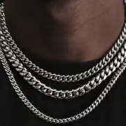 Curb Cuban Chain Necklaces -silver Gold Color Chains Punk Style Necklace Jewelry