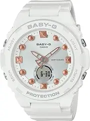 [Casio] Baby G BGA320-7A2 Analog Digital White Strap Women's Watch, White Dial, 46.1 × 42.4 × 12.4 mm