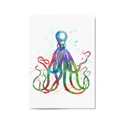 Cite Giant Squid Painting Sealife Nursery Wall Art
