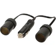 PP2006 Dual Cigarette DC Adaptor Lead Twin Cigarette Lighter Sockets Plug 2 Car Chargers at the