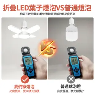 【台灣出貨🔥】五葉燈80w 五葉燈泡 LED燈泡 四葉燈 露營燈 車庫燈 工作燈 地攤燈泡 E27燈泡 折疊LED燈