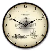 1969 UH-1 Huey Helicopter Patent, Lighted Backlit LED Clock Free Shipping