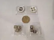 Pokemon TCG Metal Dice, Status, & Charizard Commemorative Coin UPC NEW
