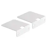 Floating Speaker Shelves, Metal Speaker Wall Support Bookshelf White Pack of 2