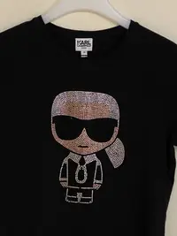 在飛比找Yahoo!奇摩拍賣優惠-全新 Karl Lagerfeld  鑲水晶Karl  em