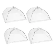 4 Pack Pop-Up Food Tents Collapsible Protective Mesh Covers for Tabletop