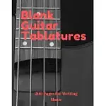 BLANK GUITAR TABLATURES: 200 PAGES OF GUITAR TABS WITH SIX 6-LINE STAVES AND 7 BLANK CHORD DIAGRAMS PER PAGE. WRITE YOUR OWN MUSIC. MUSIC COMPO