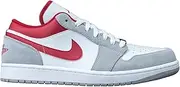 [Nike] Jordan Mens AIR Jordan 1 Low SE DC6991 016 White/Grey/Red - Size 8