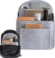[Generic] Backpack Organizer Insert, Backpack Insert Purse Organizer, Travel Rucksack Insert, Backpack Organizer Liner with Multi-Pocket for Rucksack Shoulder Bag