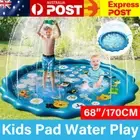 Kids 68'' Splash Pad Inflatable Water Play Mat Alphabet Outdoor Boys Girls