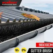 98x10cm 12/24x Gutter Brush Roof Leaf Guard Heavy Duty Twigs Filter Home Garden