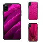 TPU Phone Case Lines Hot Pink White Dots For iPhone XS 11 12 13 14 15 16 Pro Max