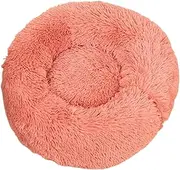 Acunny Round Donut Cuddler Dog Bed, Calming Dog Bed for Small Dogs, Round Doughnut Plush Cuddly Bed for Dogs and Cats, Soothing Snooze Sleeping House for Cats, Pet Bed Mat for