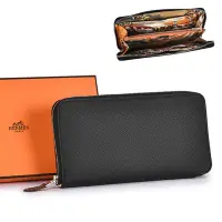 在飛比找Yahoo奇摩購物中心優惠-HERMES Silk in Compact 經典內襯絲綢牛