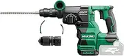 [HIKOKI] DH3628DC Cordless Drill and Chisel Hammer with SDS-plus Quick Drill Chuck (36 V, Idle Speed 4300 min-1, Impact Energy: 3.2 J, Brushless, without Battery, Charger and Transport Case