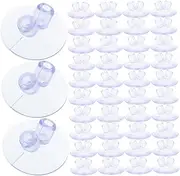 HEALEEP 100pcs Small Suction Cup Flagpole Holder Double Design Strong Suction Power for Secure Flag Display for Offices Libraries Shops