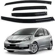 Side Window Deflector, Compatible with Honda Jazz Fit Hatchback 2008-2013 Weather Shield Sun Rain Guards