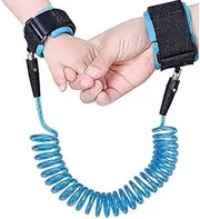 Onwon Anti Lost Safety Wrist Link Child Safety Harness Strap Rope Leash Walking Hand Belt Band Wristband for Toddlers, Babies & Kids(1.5m Blue)