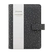 Filofax Confetti Personal Organiser Task/Diary Planner Faux Leather Charcoal