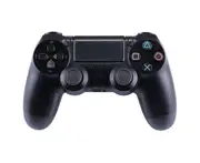 Wireless Controller Compatible for PS4 PlayStation 4 Gamepad [Black]