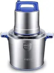 Food Processor - Food Processor Blender Combo,Chopper Electric for Meat, Vegetables, Fruits, Coffee, 8L Glass Bowl with 2 Speeds and 4 Stainless Steel Blades, Coffee Grinder