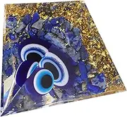 STOBAZA Home Desktop Decoration Feng Shui Crafts Positive Energy Pyramid Ornament Decoration Hanging Ornament Wedding Decor Desktop Adornment Blue Lapis