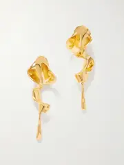 [KHAITE] KHAITE - Tidal Gold-plated Earrings - One size One size Gold
