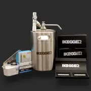 Complete Mini Keg Package | Inc Gas &amp; Accessories 5L Silver - Single Wall