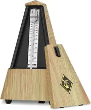 Donner Mechanical Metronome Natural for Piano Guitar Track Beat Tempo Loud Sound