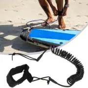 Keep Surfer's Safety with 10ft Coiled Stand Up Paddle Board Leash Leg Rope