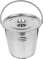 Stainless Bucket for Ash Fire Ash Bucket BBQ Ash Bucket Fireplace Fire Bucket Iron Metal Can Grill Bucket