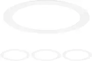 uxcell 4-Pack Goof Rings for 3 Inch Recessed Lights, 2.8" ID 3.6" OD Durable Steel Trim Ring Flush Mount Matte White Can Light Trim Ring Cover for Ceiling Can Downlights
