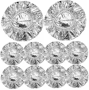 Aluminum Foil Deep Conditioning Hair Caps, 10 Pack Aluminum Foil Deep Conditioning Caps, Silver Foil Heat Cap for Deep Conditioning