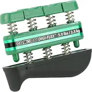CanDo 10-0742 Digi-Flex Hand Exerciser, Finger 5.0 lb/ Hand 16.0 lb, Green- Medium Tension